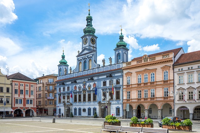 České Budějovice v létě